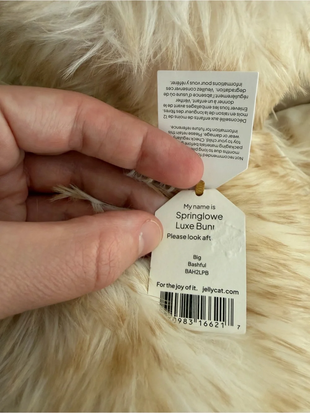 Jellycat Springlowe Luxe Bunny NWT 100% Authentic